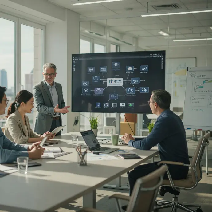 Proyecto de integración tecnológica llave en mano para empresa PyME con servicios de infraestructura, software y soporte técnico