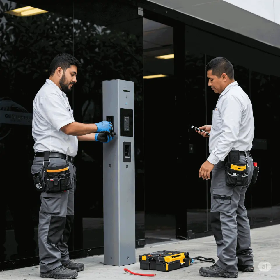 Proyecto de control de acceso en oficina con lector biométrico